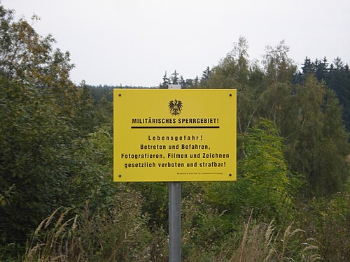 Militärisches Sperrgebiet