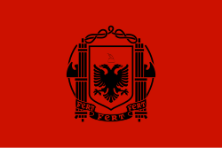Nationalflagge des Königreiches Albanien 1939–1943