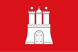 Landesflagge der Freien und Hansestadt Hamburg