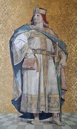 Wandbild Otto des Reichen in der Albrechtsburg