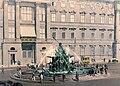Neptunbrunnen mit Schloss, um 1900