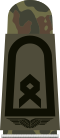 Aufschiebeschlaufe Oberfähnrich (Feldanzug Luftwaffenuniformträger) (Grundform wie Hauptfeldwebel)