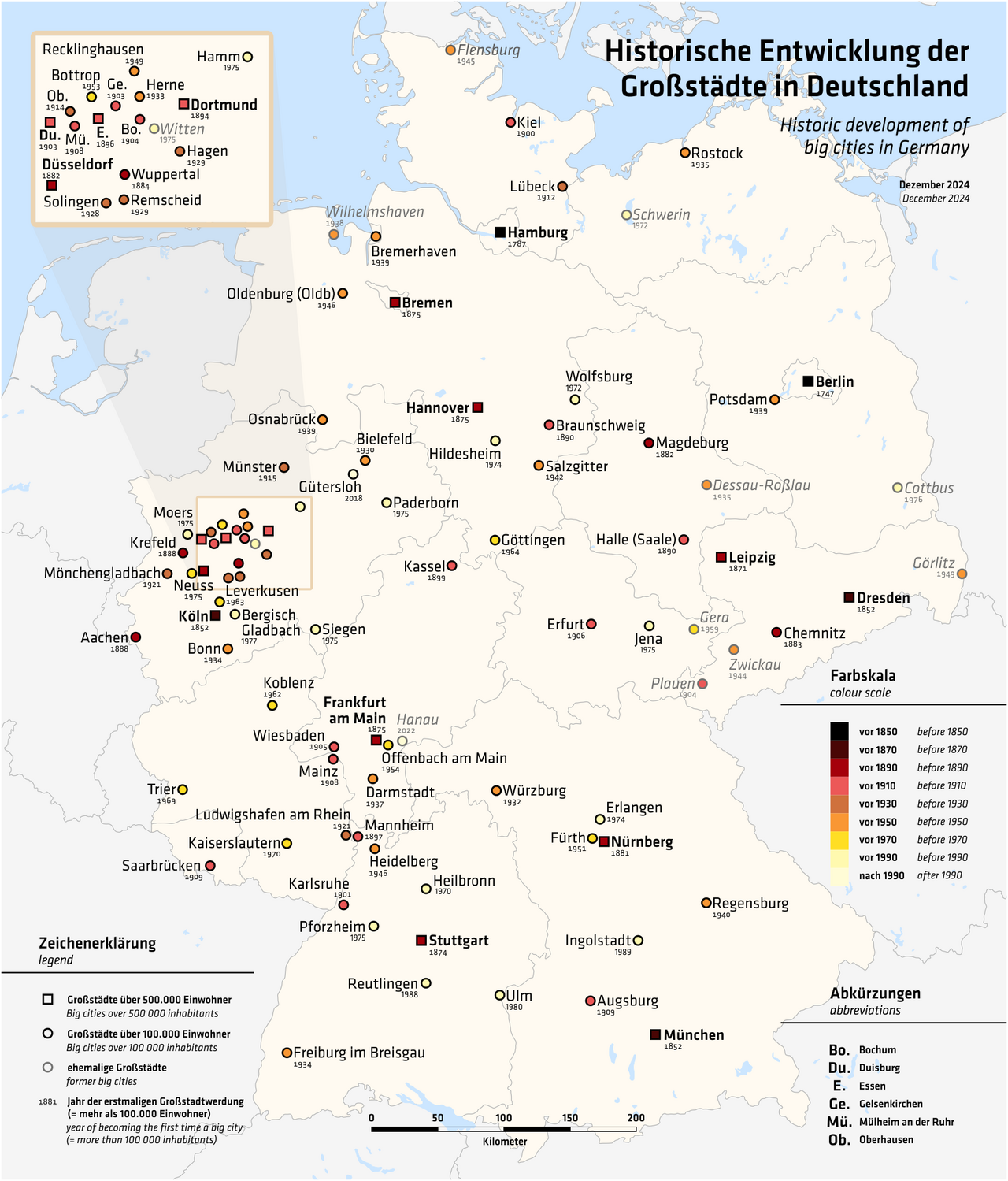 Liste der Großstädte in Deutschland