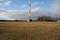 Fuß des Hauptsendemastes