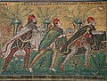 Die Weisen aus dem Morgenland mit phrygischen Mützen, Mosaik in Sant’Apollinare Nuovo, Ravenna, 6. Jh.