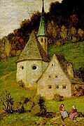 Kapelle auf einem Hügel, 1922