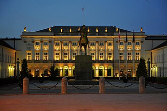 Präsidentenpalast nachts