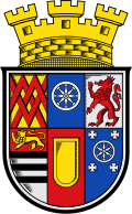 Feld 3 des Wappens von Mülheim an der Ruhr wird durch die Grafschaft Limburg eingenommen