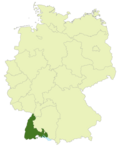 Gebiet der Landesliga Südbaden