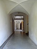 Durch diesen Gang gelangten die Menschen vom Holzschuppen in das Schloss.
