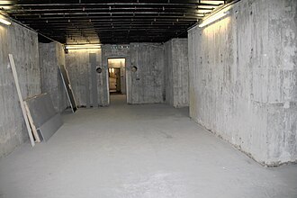 Blick in den Bunker unter der Burg Kransberg, Teil des FHQ Adlerhorst