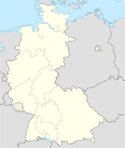 Deutschlandkarte, Position des Amtes Weiden hervorgehoben