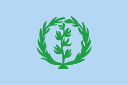1:2 Flagge der Autonomen Region Eritrea von 1950 bis 1962 (inoffiziell bis 1993)