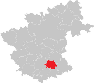 Lage der Gemeinde Ottenschlag (Niederösterreich) im Bezirk Zwettl (anklickbare Karte)