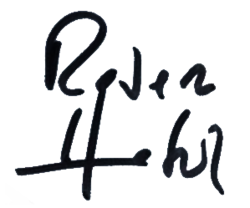 Unterschrift von Robert Habeck