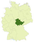 Lage von Thüringen