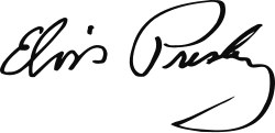 Elvis Presleys Unterschrift