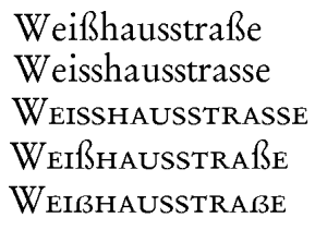 Großes ß