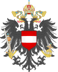 Kleines Wappen Österreichische Länder 1915Der Bindenschild für Österreich.