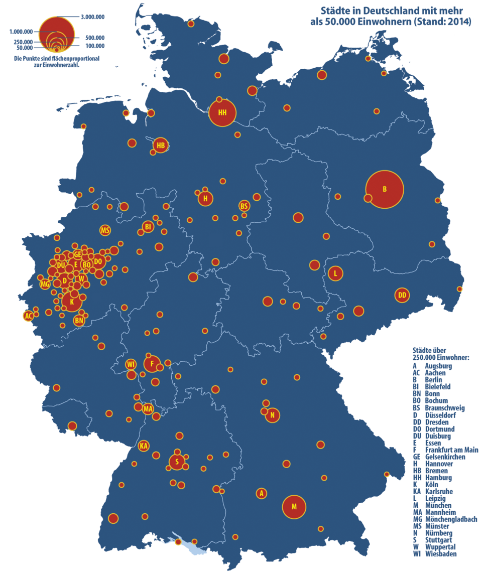 Liste der Groß- und Mittelstädte in Deutschland