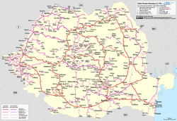 Das rumänische Eisenbahnnetz