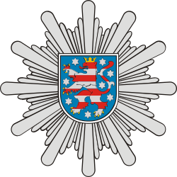 Polizeistern der Thüringer Polizei