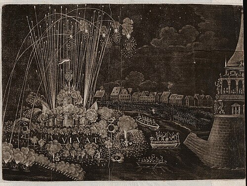 „Ihro Königl. Mai. von Gros Britannien zu Ehren Ao 1693 d. 28 January in Dresden präsentirtes Feuerwerck“