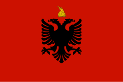 Nationalflagge des Königreiches Albanien 1928–1939