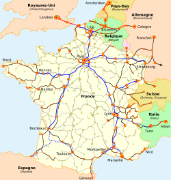 TGV-Netz Frankreichs