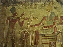 Fresko in Abydos Temple