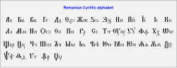 Das Rumänisch-Kyrillische Alphabet