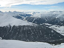 Foto einer Bergkette