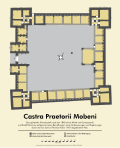 Eines der besterhaltenen Kastelle der römischen Welt: der diokletianische Quadriburgus Castra Praetorii Mobeni, Qasr Bshir im heutigen Jordanien