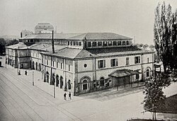 Tonhalle auf dem Platz beim Bellevue, dem heutigen Sechseläutenplatz, 1895