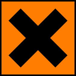 Ehemaliges Gefahrensymbol Xn – Gesundheitsschädlich