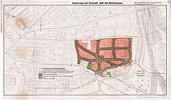 Sanierungsplan für die südliche Altstadt, das heutige Kontorhausviertel (1911)