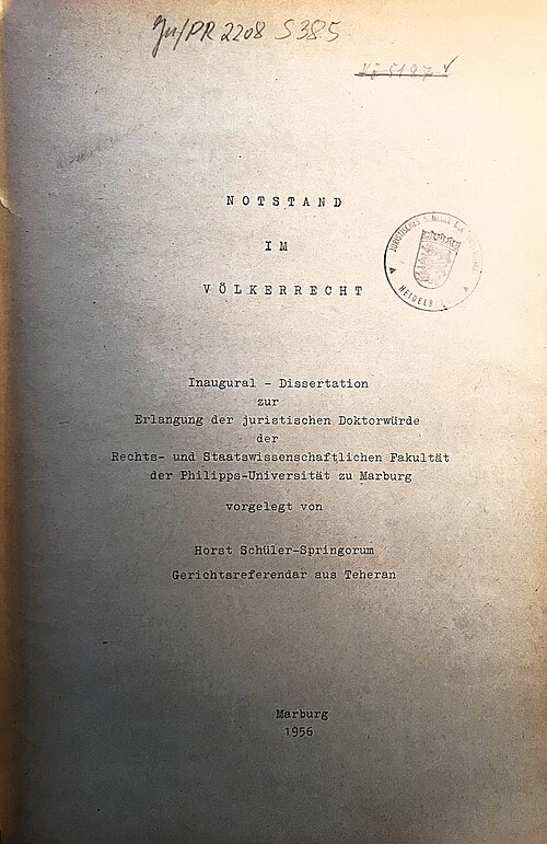 Horst Schüler-Springorum