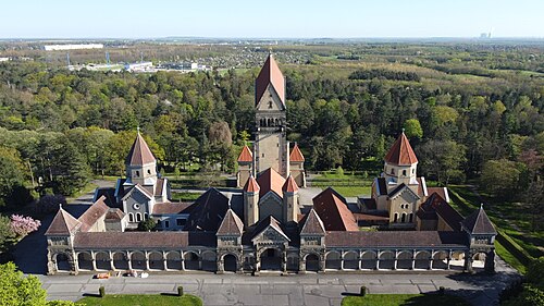 Luftaufnahme der Kapelle von Norden (2023)