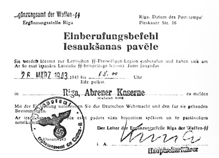 Lettische SS-Verbände