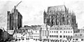 Der unfertige Dom um 1824