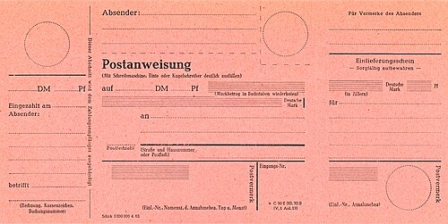 Kaufmännische Anweisung