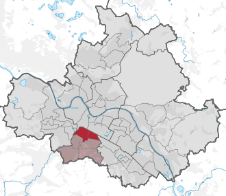 Lage des statistischen Stadtteils Südvorstadt in Dresden