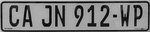 Kfz-Kennzeichen (Südafrika)