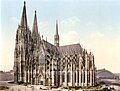 Südfassade und Umfeld um 1900