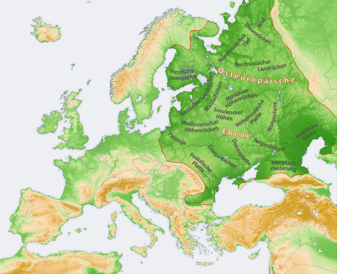 Osteuropäische Ebene