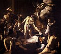 Caravaggio, Martyrium des Hl. Matthäus. San Luigi dei Francesi, Rom. 1599/1600