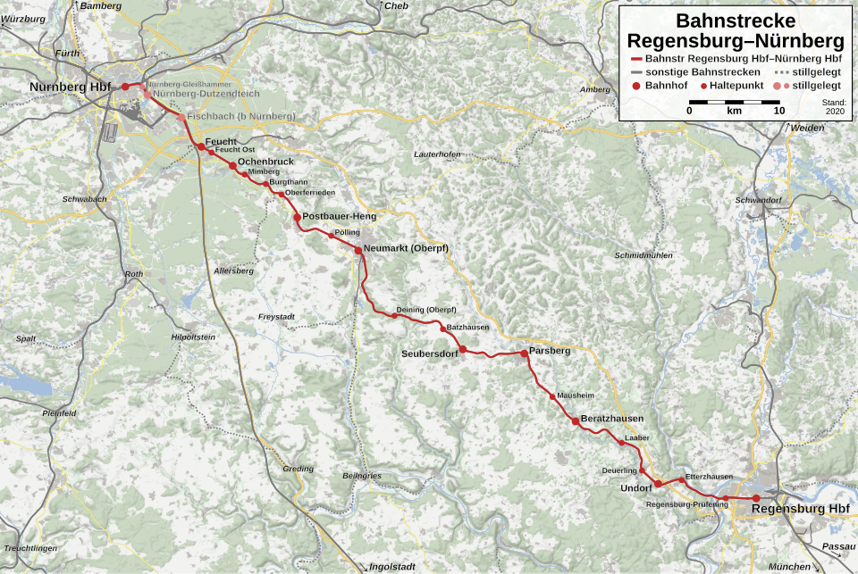 Bahnstrecke Nürnberg–Regensburg