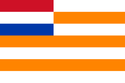 Flagge des Oranje-Freistaates ab 1856