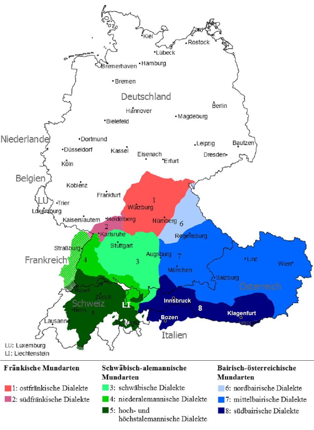 Südfränkische Dialekte