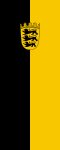 Hängeflagge mit kleinem Wappen